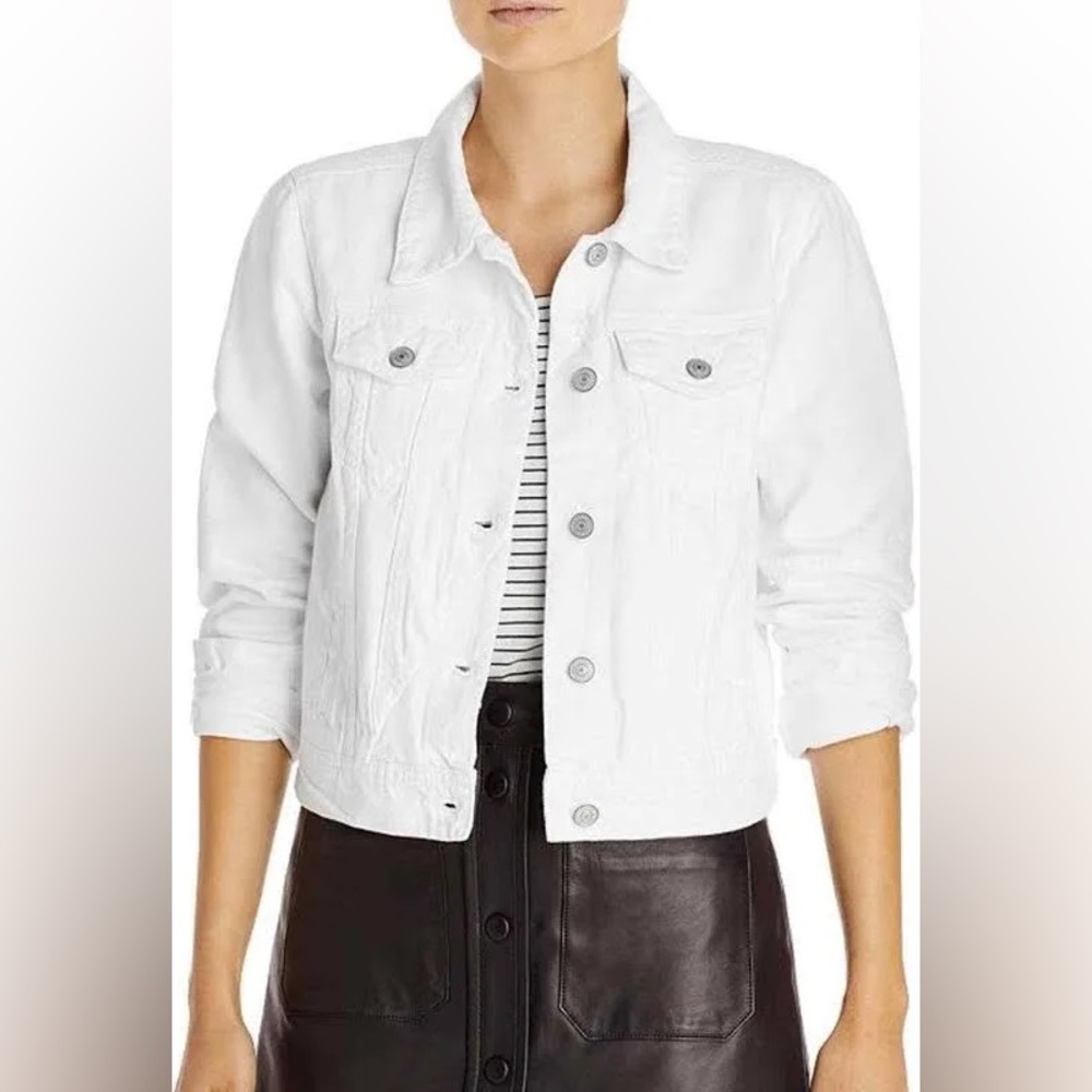 free people white rumors jean jacket xs